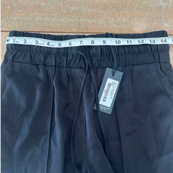 The Reset R Label M Black Dress Pants Trouser Pull On Elastic Waist ankle size S - Picture 5 of 8